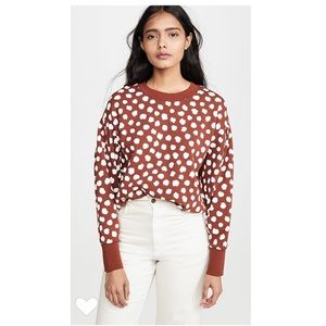 Madewell Cropped Polkadot Sweater